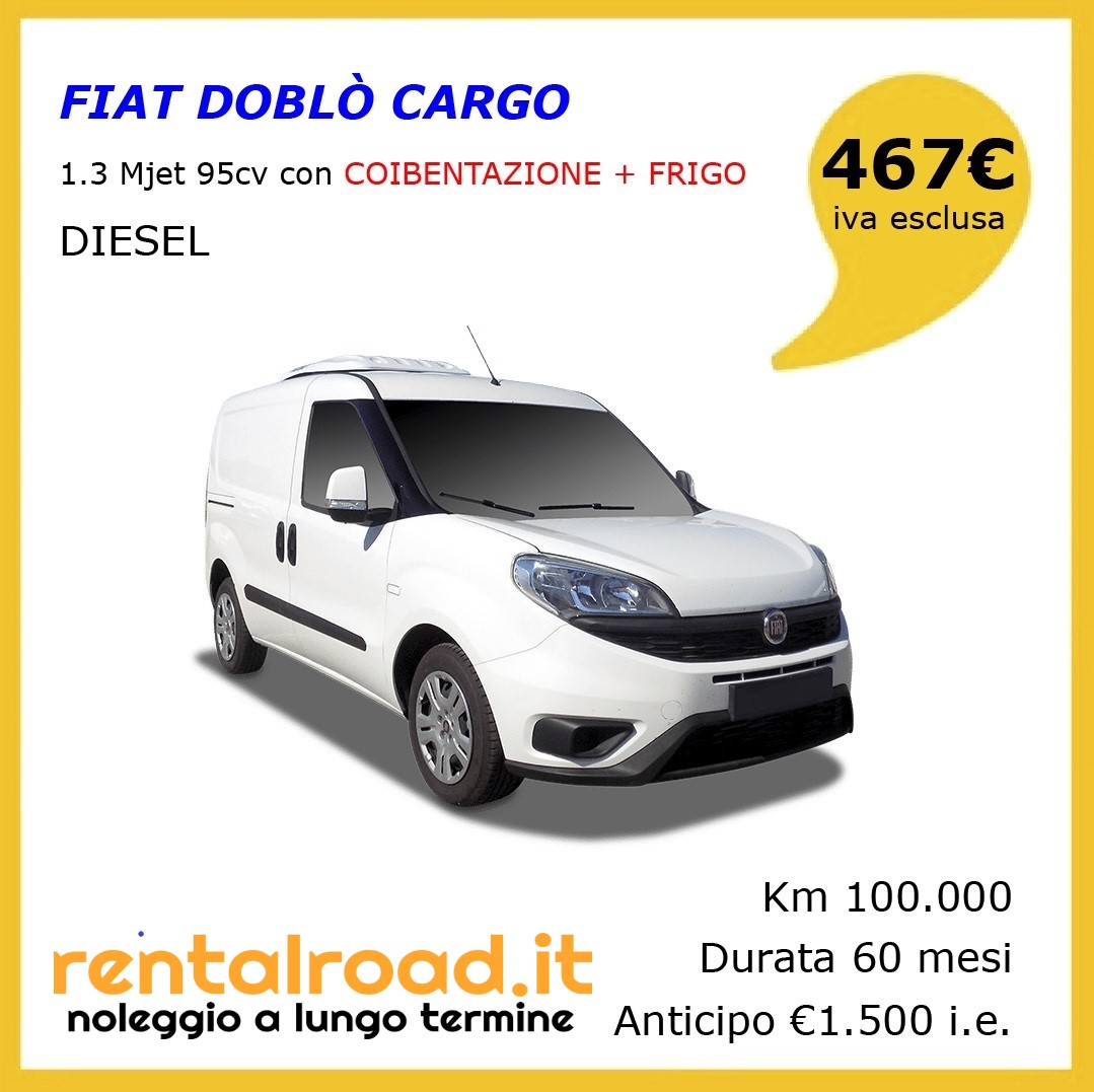 FIAT DOBLÒ CARGO 1.3 MJET 95CV CON COIBENTAZIONE + FRIGO